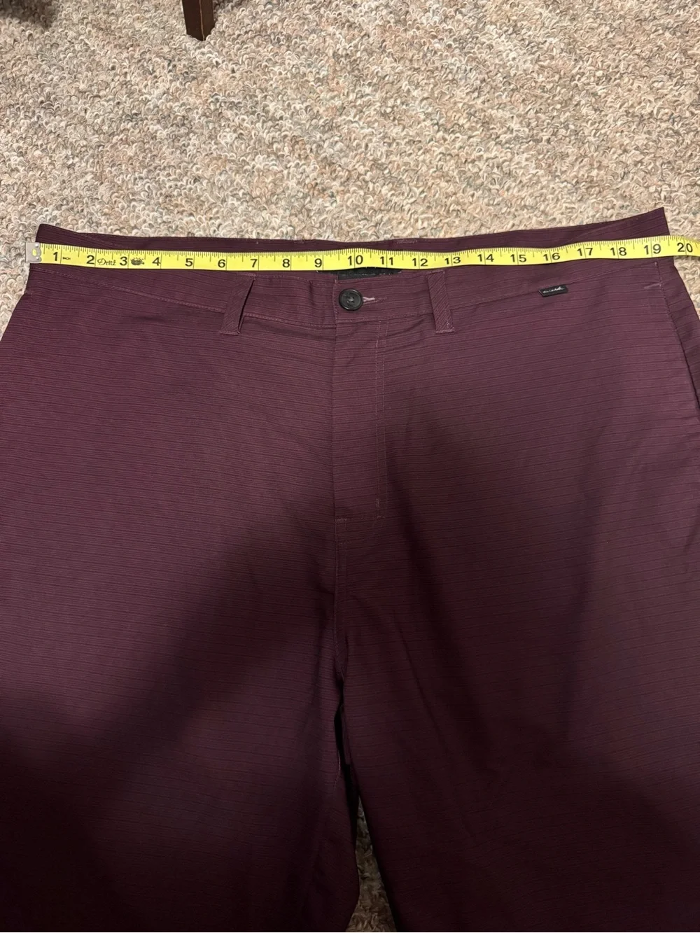 Travis Mathew Men’s Flat Front Maroon Golf Shorts